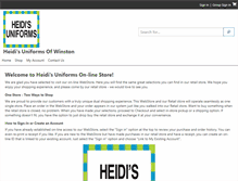 Tablet Screenshot of heidisuniforms.net